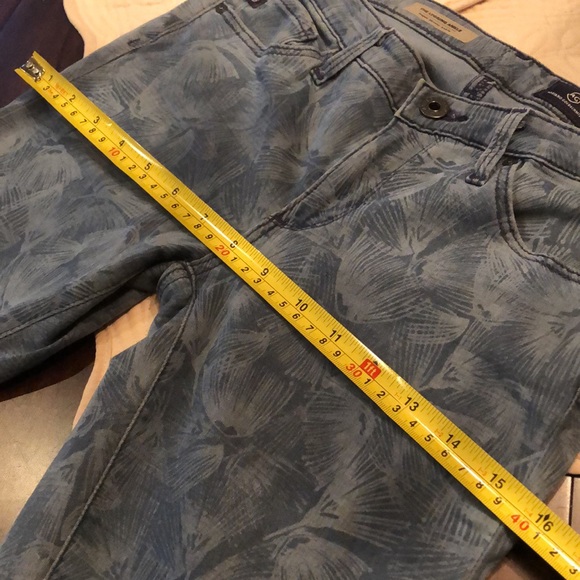 🪭AG Classic pockets fan print Super Skinny Ankle legging - Picture 9 of 9